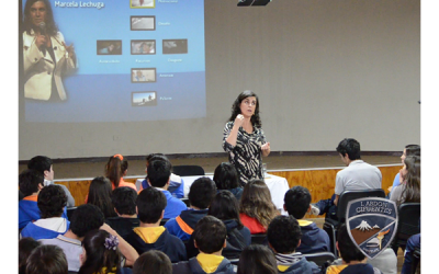Charla de alumnos de 1° y 2° Medio con Psicologa Marcela Lechuga